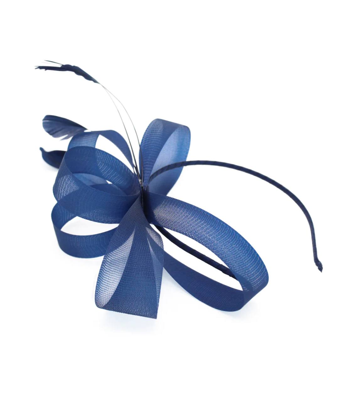 FW634NAVY NYLA FASCINATOR