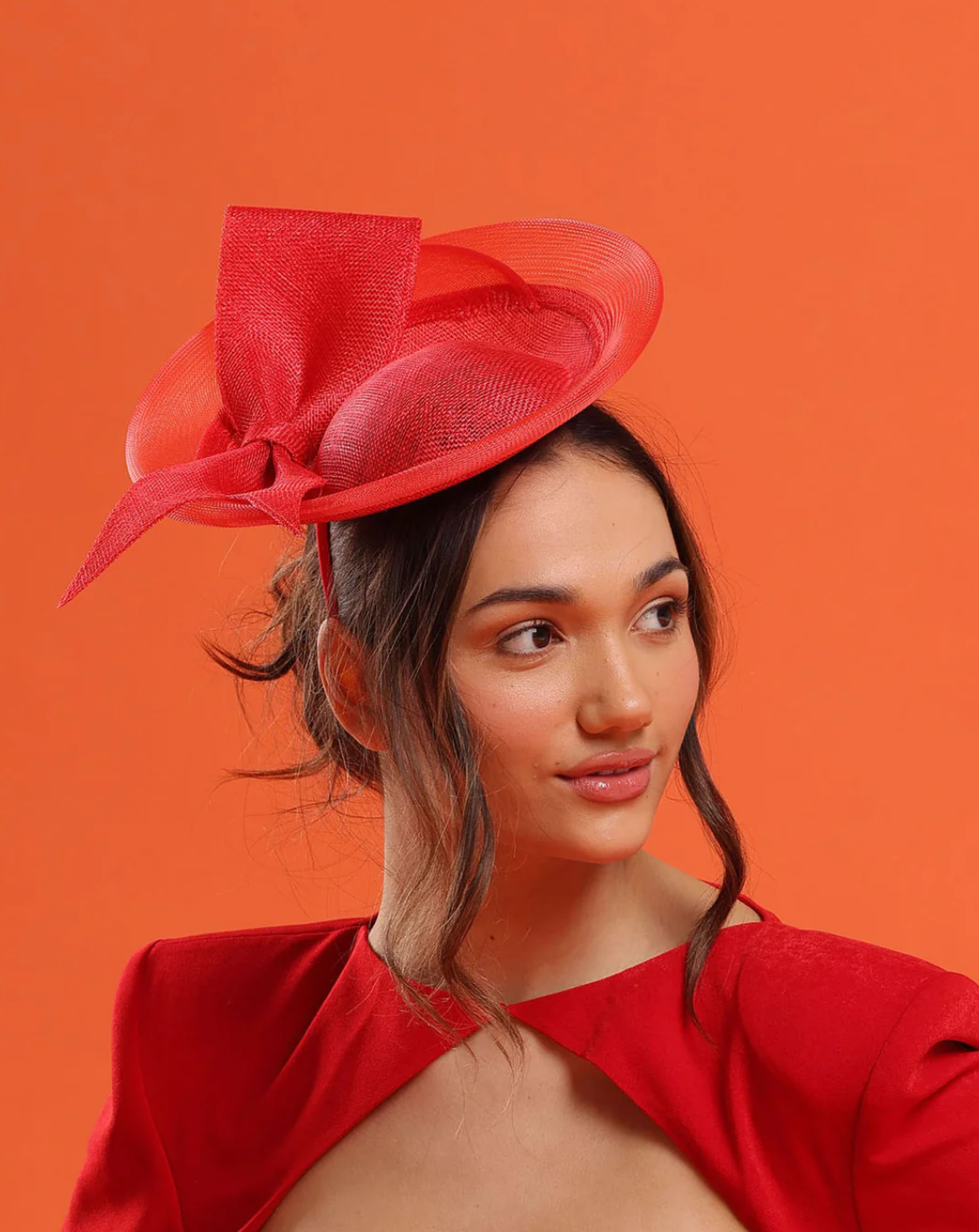FS1055RED ZOYA FASCINATOR