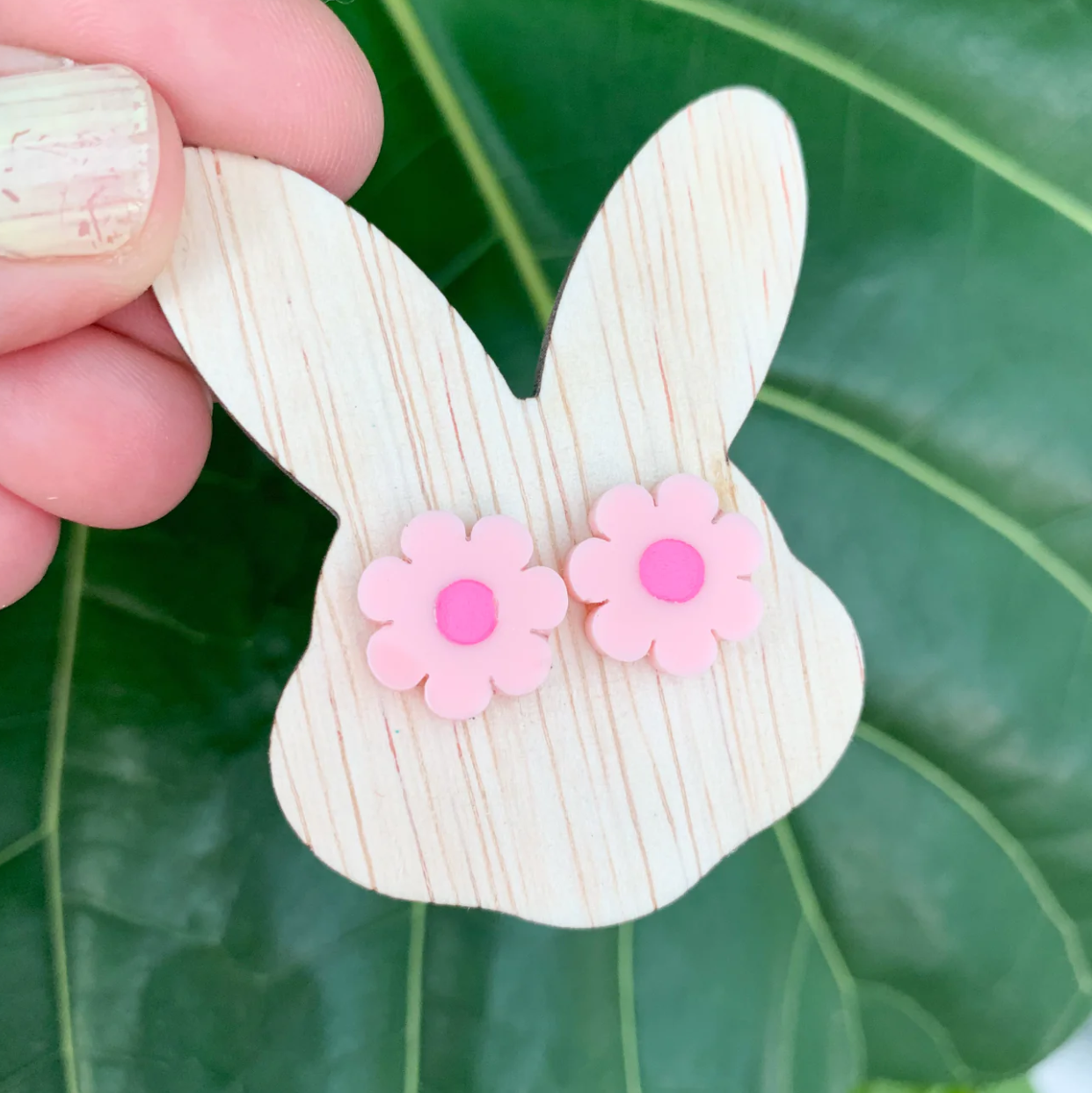 EASTER BUNNY HEAD PALE PINK