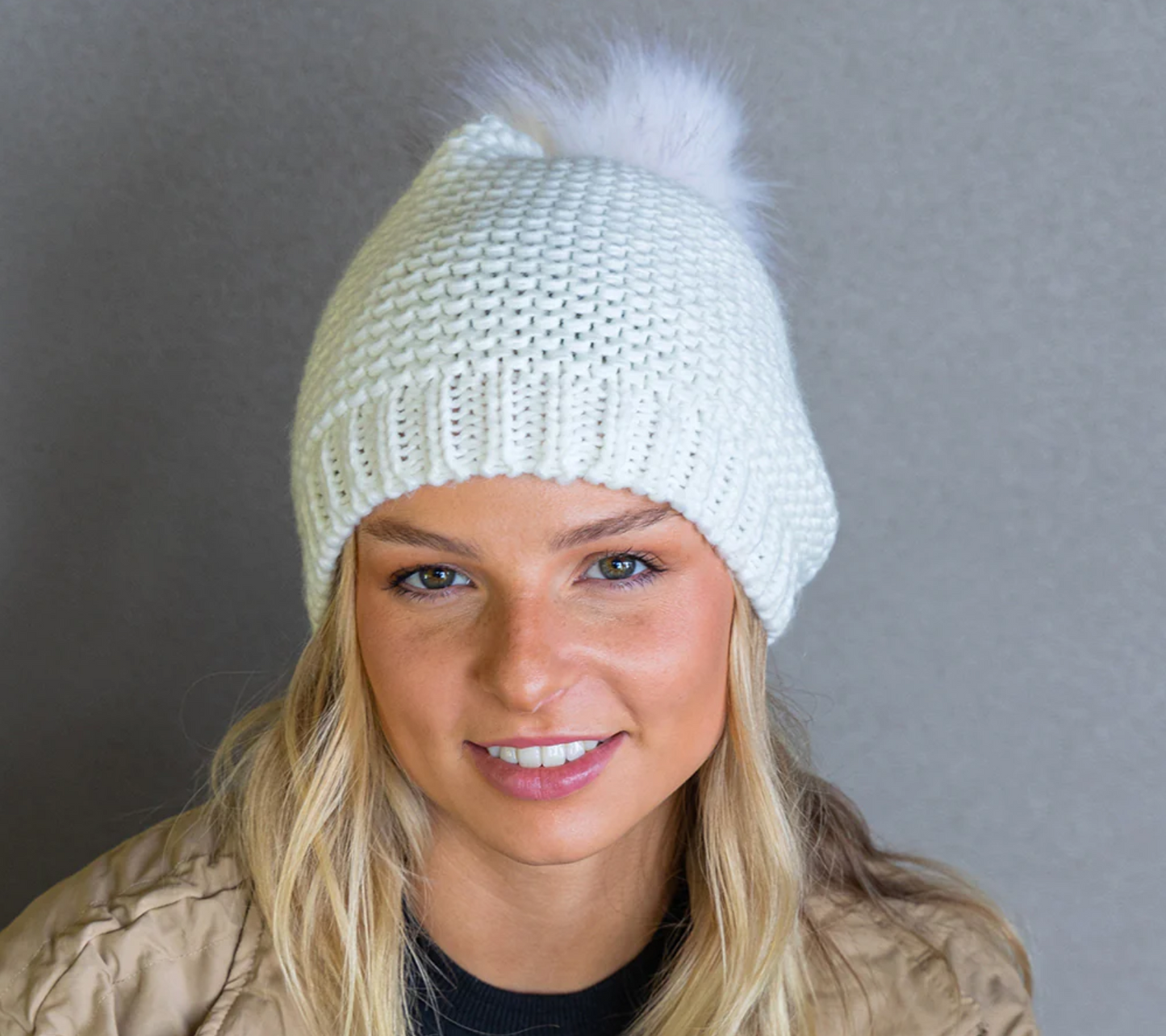 RL655IVORY IVA BEANIE