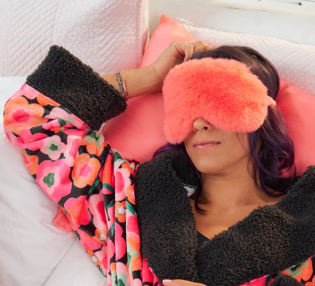 815CLME EYE MASK SATIN MELON