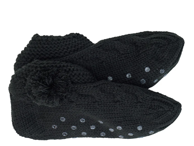 842SB SLIPPER SLOUCHY BLACK