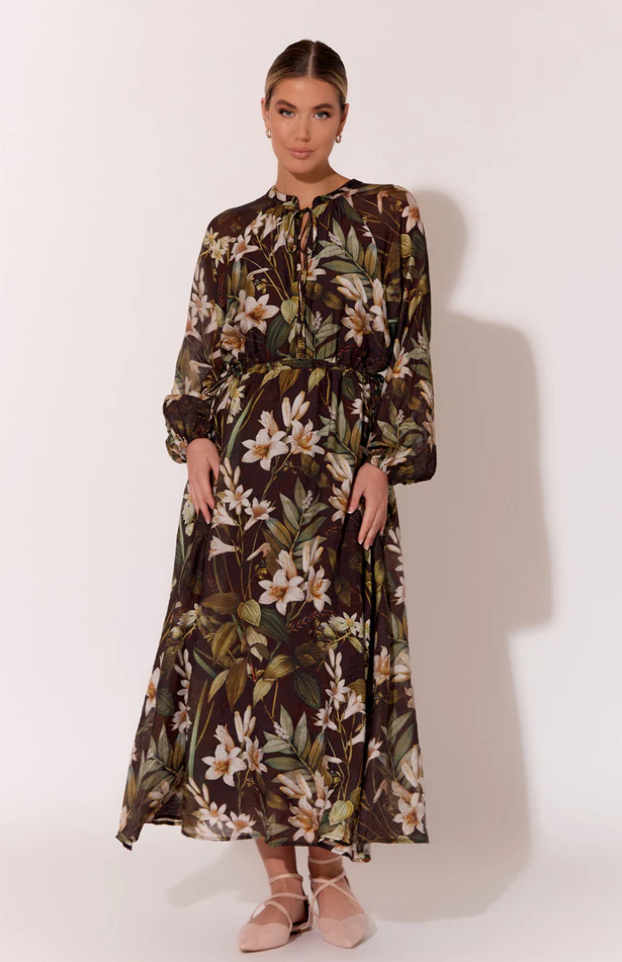 AJD-1475FLOR POPPY DRESS