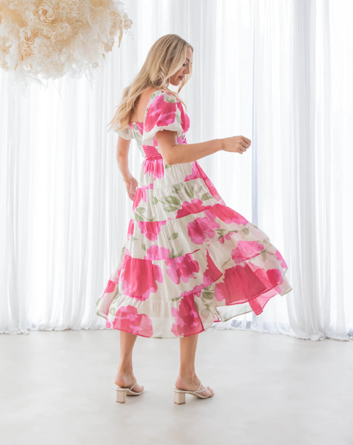 VV10351-1 FLORAL MAXI DRESS