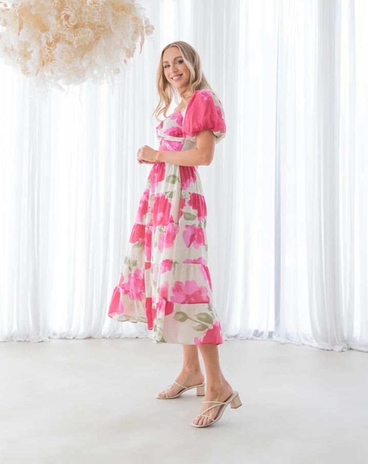 VV10351-1 FLORAL MAXI DRESS