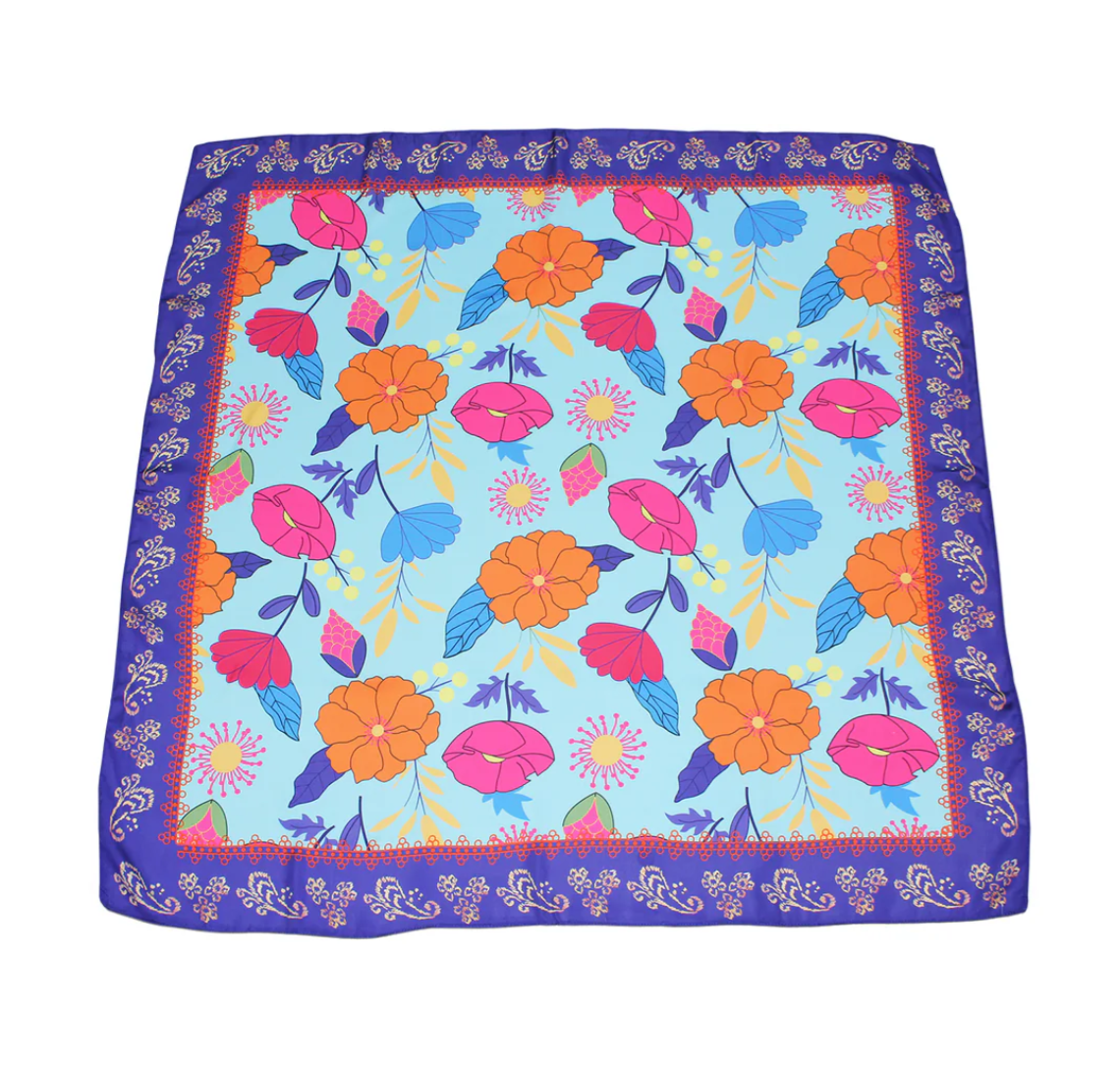 FLORETO SCARF BLUE