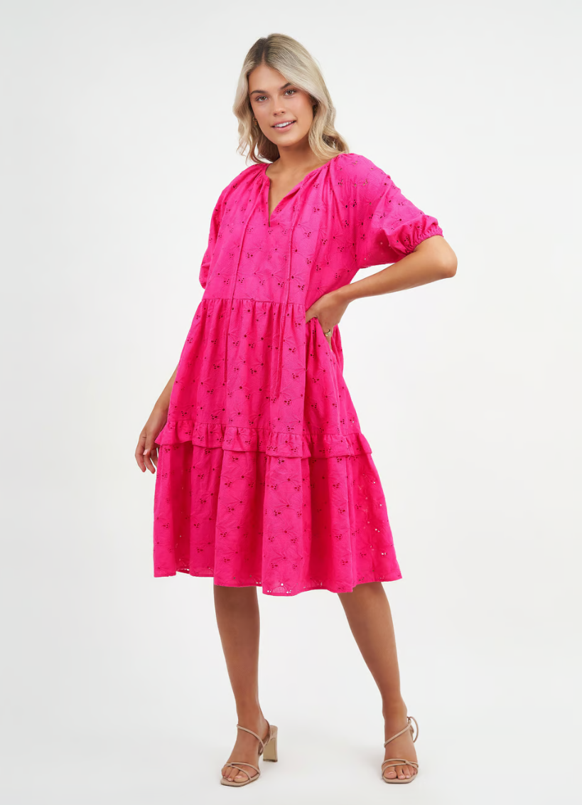 LIBERTY ROSE TIER ANG DRESS
