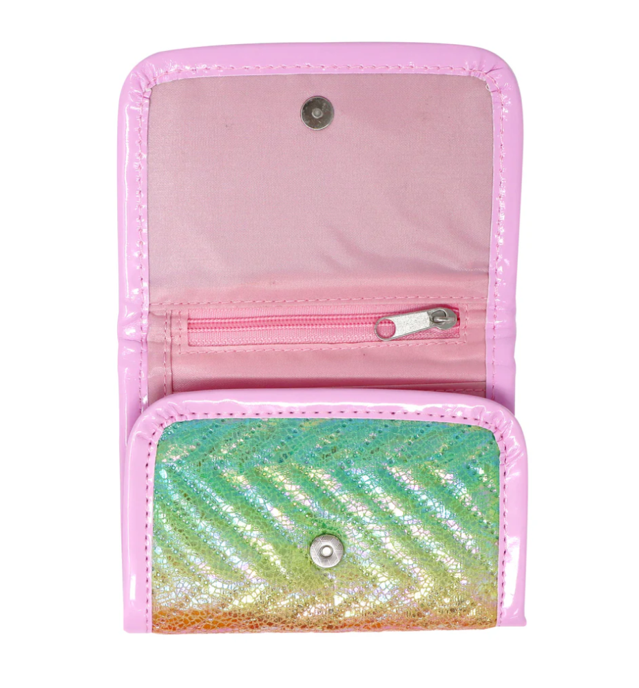 PINK POPPY UNICORN QUILTED RAINBOW WALLET