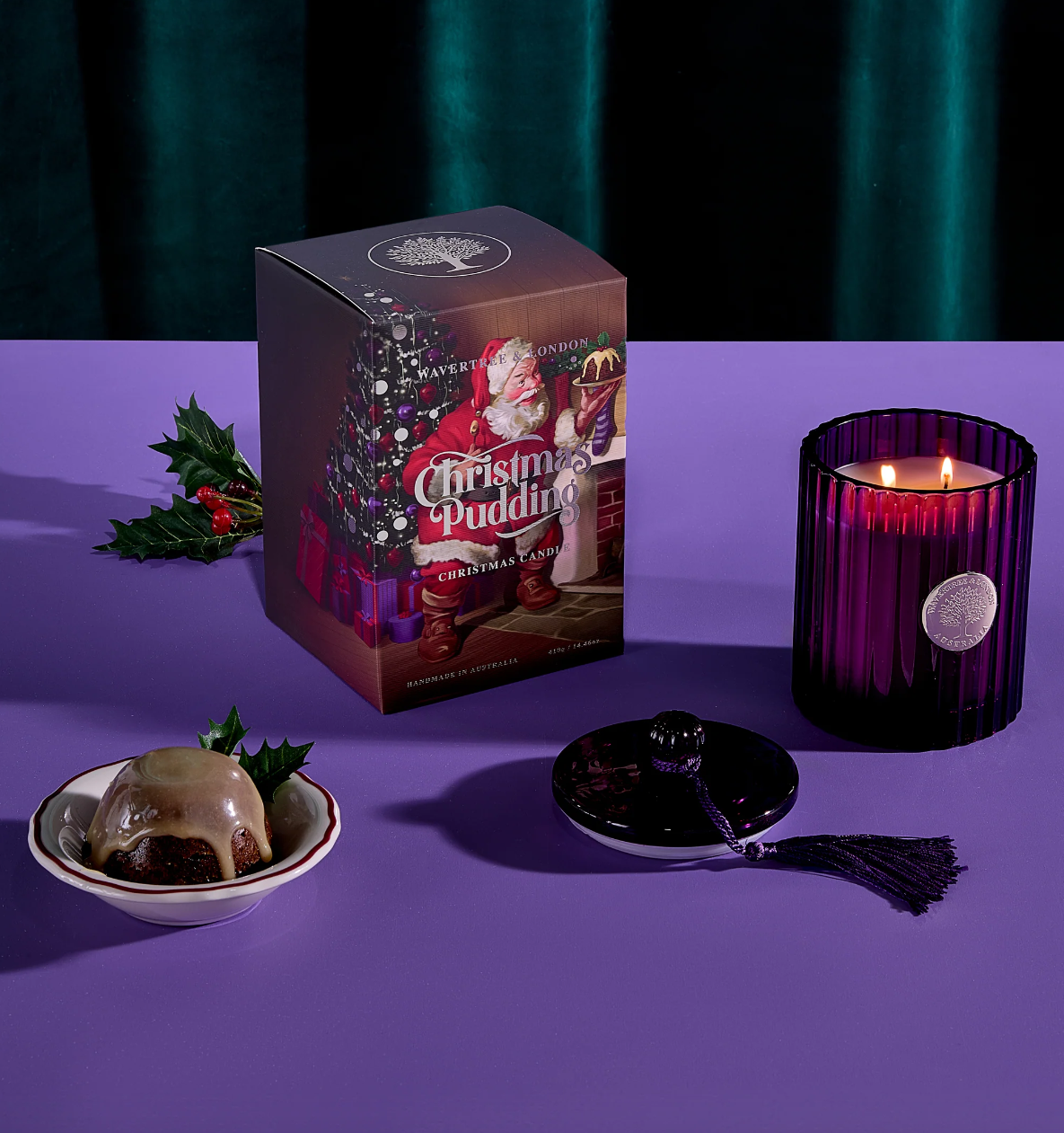 WAVERTREE CHRISTMAS PUDDING CANDLE 410G