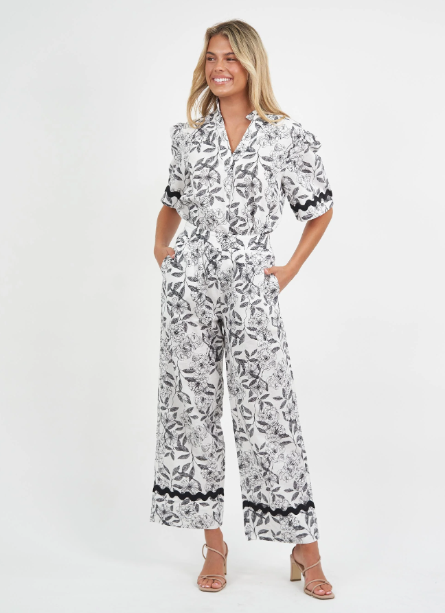 LBT204-216 RIC RAC PANT BLACK