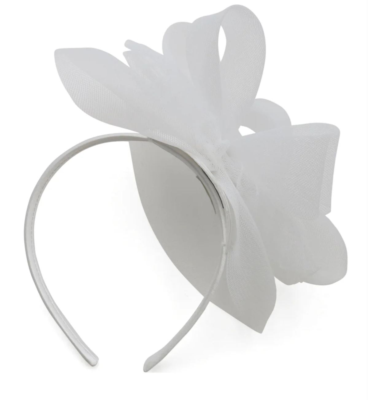 SIMONE FASCINATOR WHITE