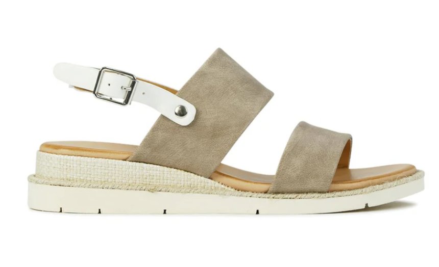 LOS CABOS CLOVE TAUPE/WHITE