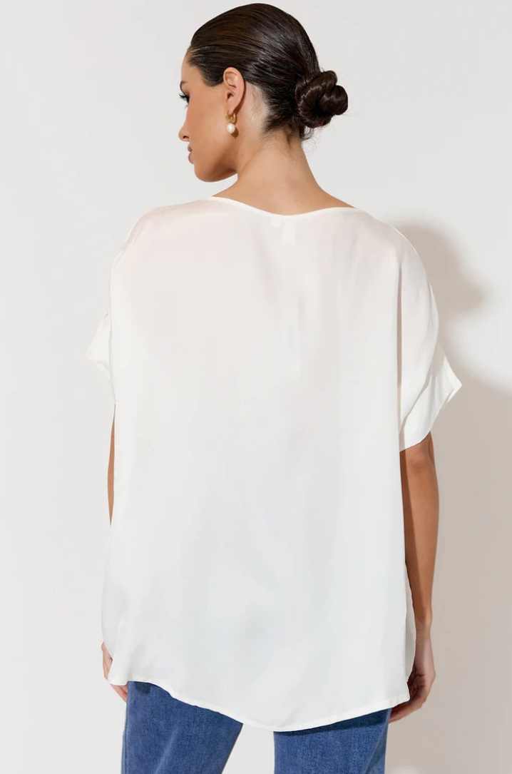 GRETA CUPRO TOP PEARL