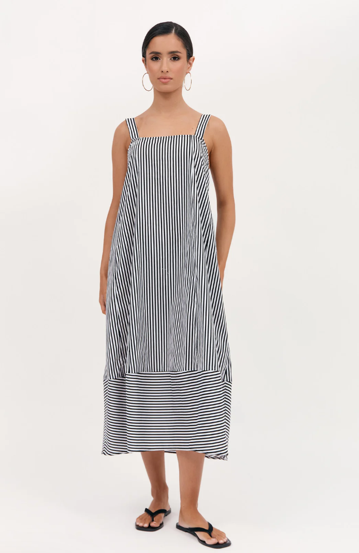SHAY STRIPE TULIP DRESS