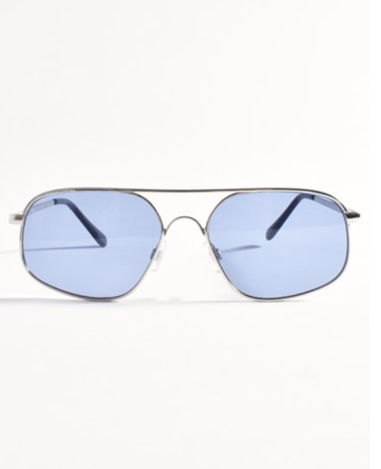 BARNES SUNGLASSES SILVER/BLUE