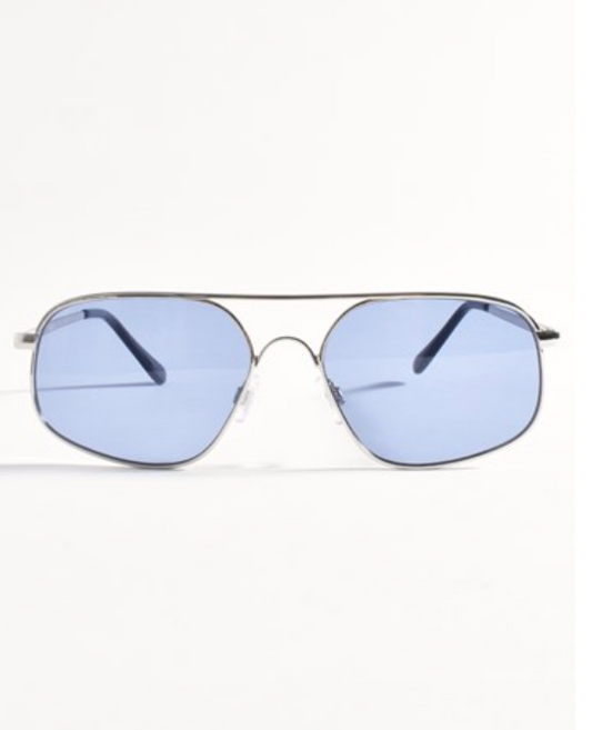 BARNES SUNGLASSES SILVER/BLUE