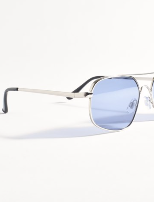 BARNES SUNGLASSES SILVER/BLUE