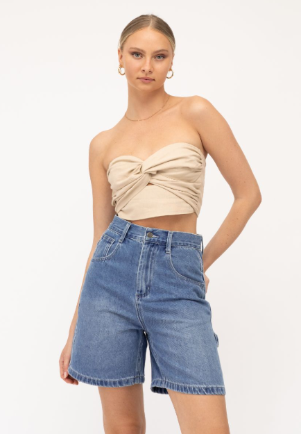 PAPER HEART DENIM SHORT