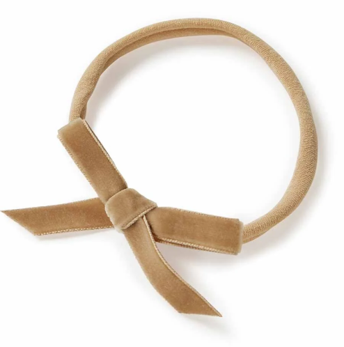 SNUGGLE HUNNY PEBBLE VELVET BOW