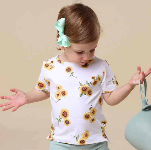SNUGGLE HUNNY SUNFLOWER ORGANIC T-SHIRT