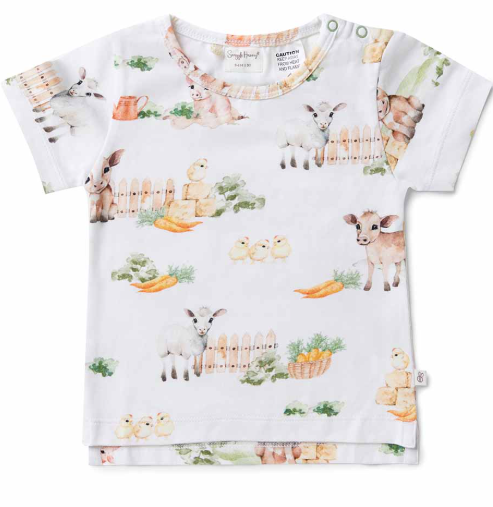 SNUGGLE HUNNY FARM ORGANIC T-SHIRT