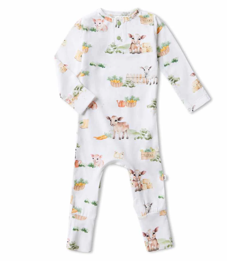 SNUGGLE HUNNY FARM ORGANIC GROWSUIT