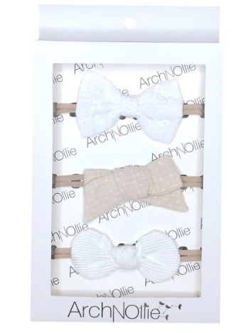 CLASSIC WHITE & NEUTRAL BOWS