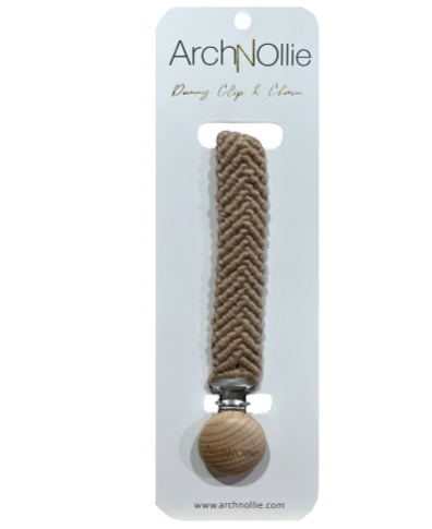 HERRINGBONE DUMMY CLIP TAN