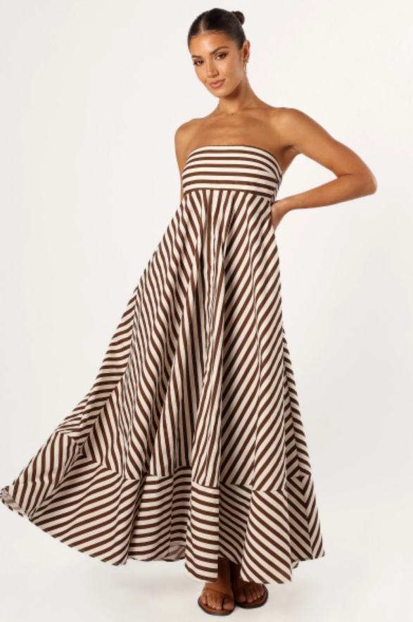 JULIANA STRIPE MAXI DRESS