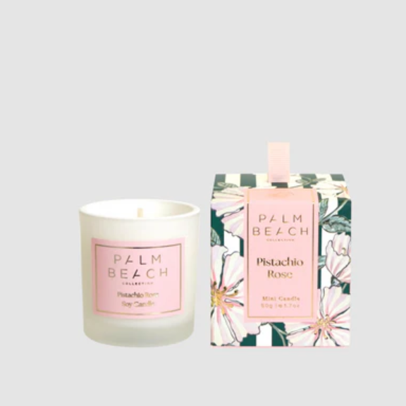 PALM BEACH MINI CANDLE PISTACHIO ROSE