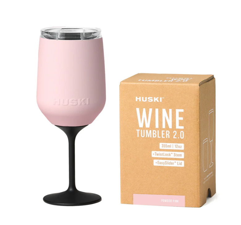 HUSKI WINE TUMBLER 2.0 POWDER PINK