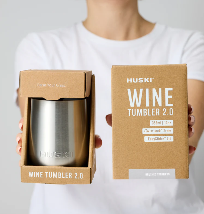 HUSKI WINE TUMBLER 2.0 BLACK