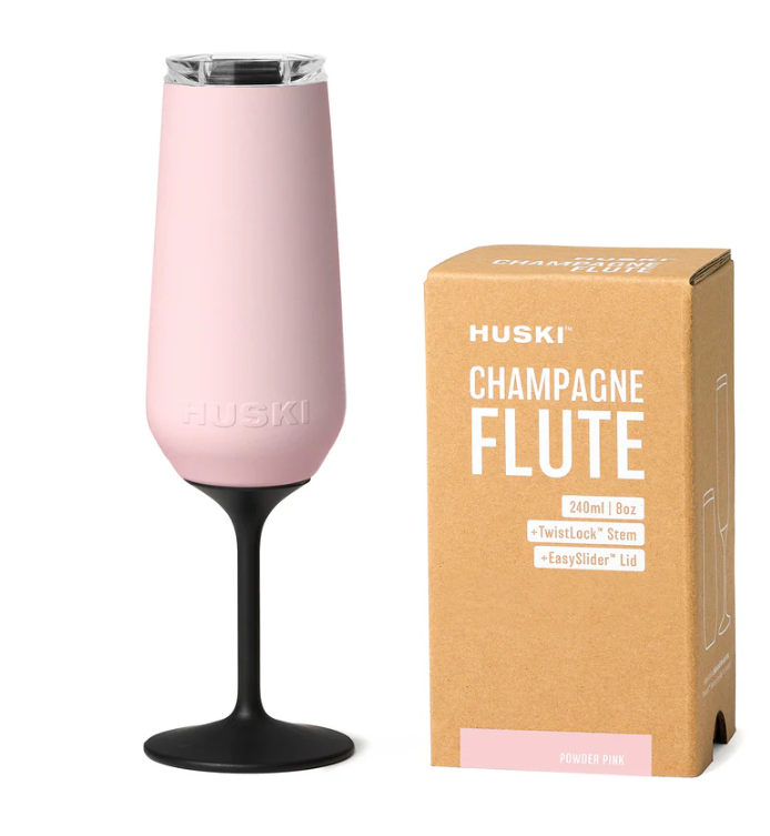HUSKI CHAMPAGNE FLUTE POWDER PINK