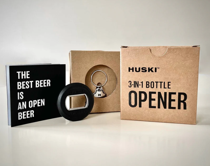 HUSKI 3 IN 1 BOTTLE OPENER KEYRING