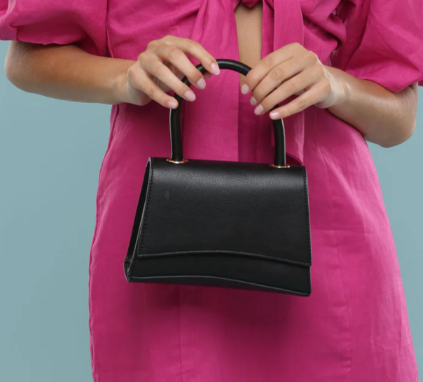 ZOELLA TOP HANDLE BAG BLACK