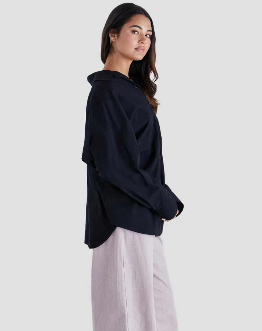 SASS NOLAN TOP BLACK