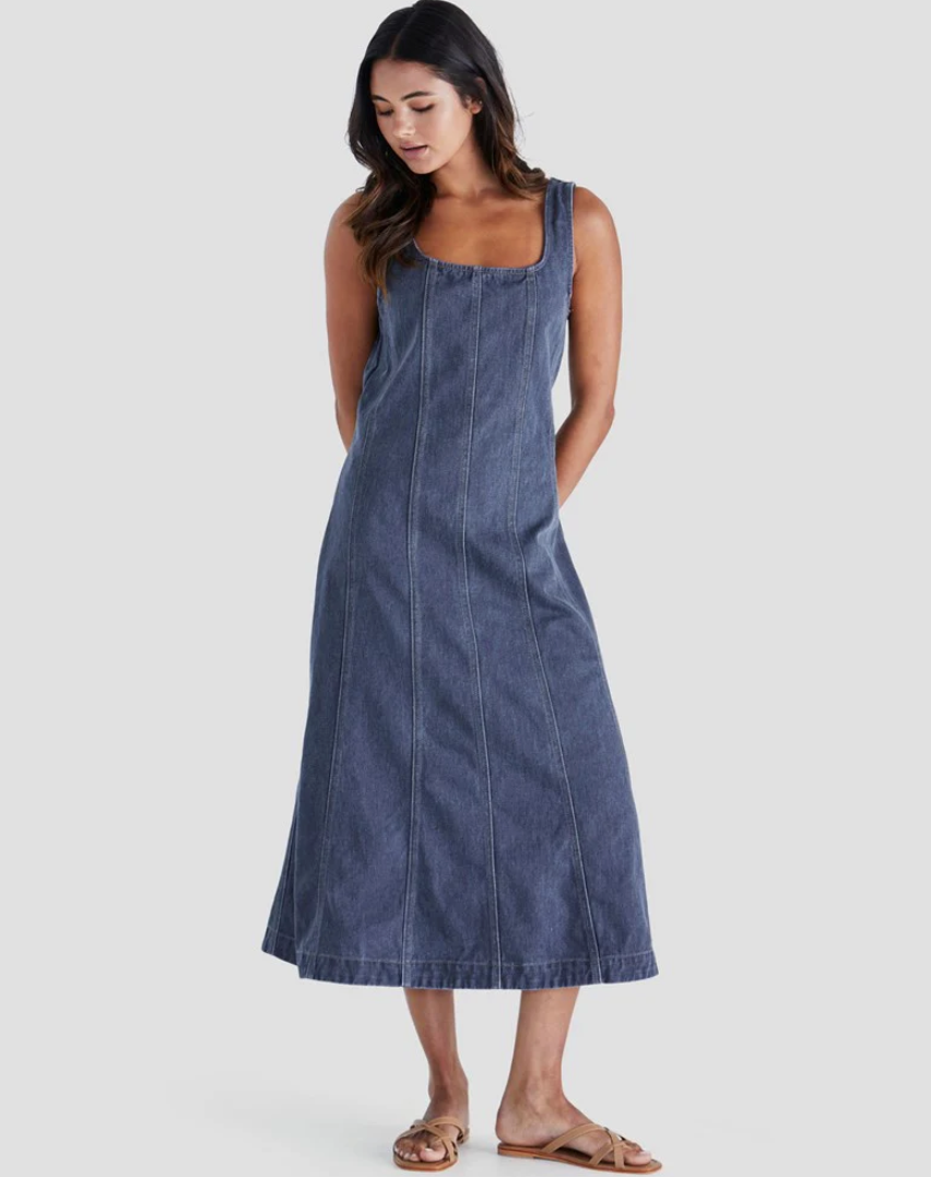SASS AINSLEY DRESS DARK DENIM