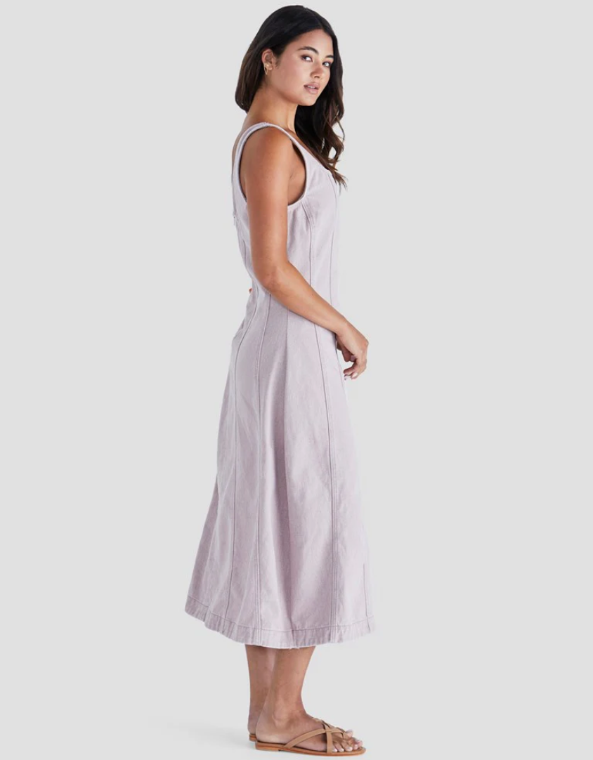SASS AINSLEY DRESS BLUSH DENIM