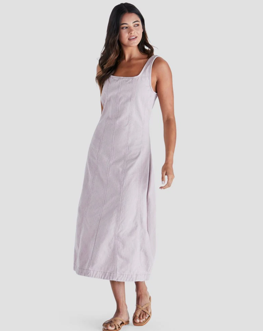 SASS AINSLEY DRESS BLUSH DENIM