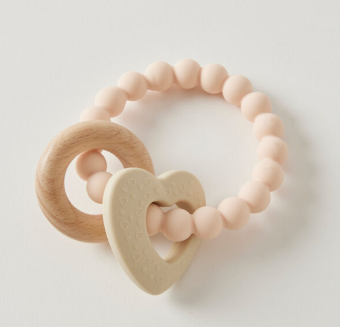 WREN SILICONE & WOOD TEETHER