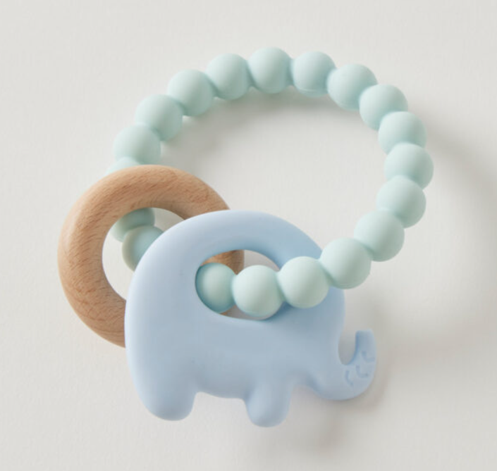 WREN SILICONE & WOOD TEETHER