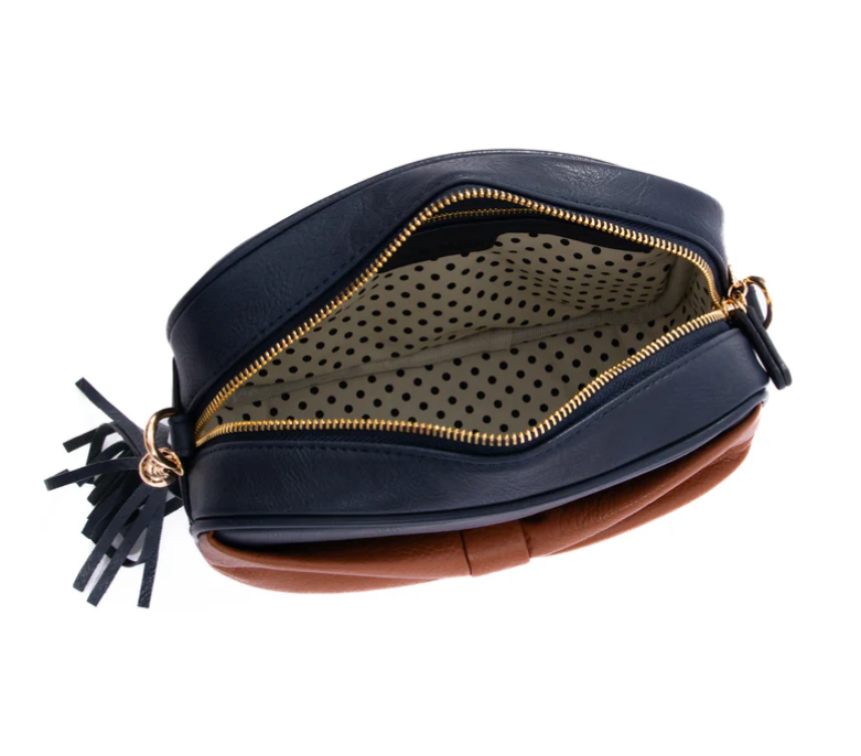 LIV&MILLY SALLY BOW NAVY/ TAN BOW