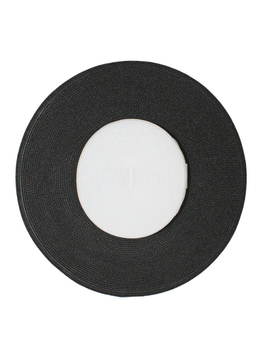 DOMINO BOATER BLACK & WHITE
