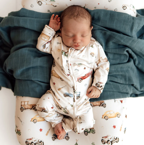 SNUGGLE HUNNY VINTAGE CARS SNUGGLESUIT CONVERTIBLE ROMPER