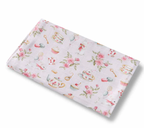 ALICE'S TEA PARTY MUSLIN WRAP