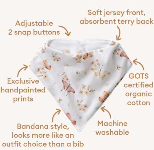 SNUGGLE HUNNY BUTTERFLY DRIBBLE BIB
