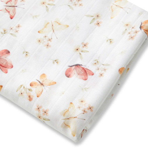 SNUGGLE HUNNY BUTTERFLY MUSLIN WRAP