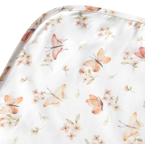 SNUGGLE HUNNY BUTTERFLY JERSEY WRAP & TOPKNOT SET