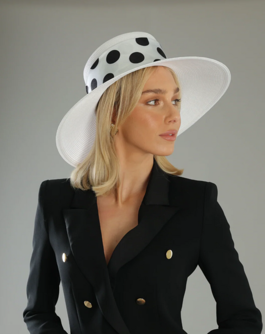 FRANCESCA RACEWEAR DROOP HAT WHITE