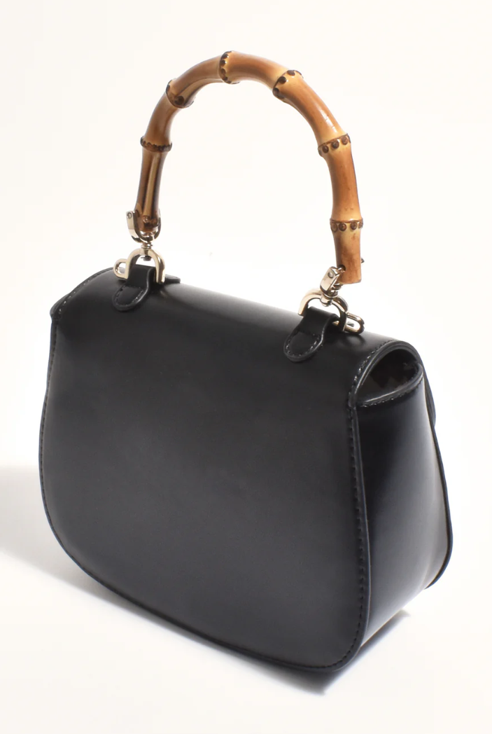 MARISSA CURVED MINI BAG BLACK